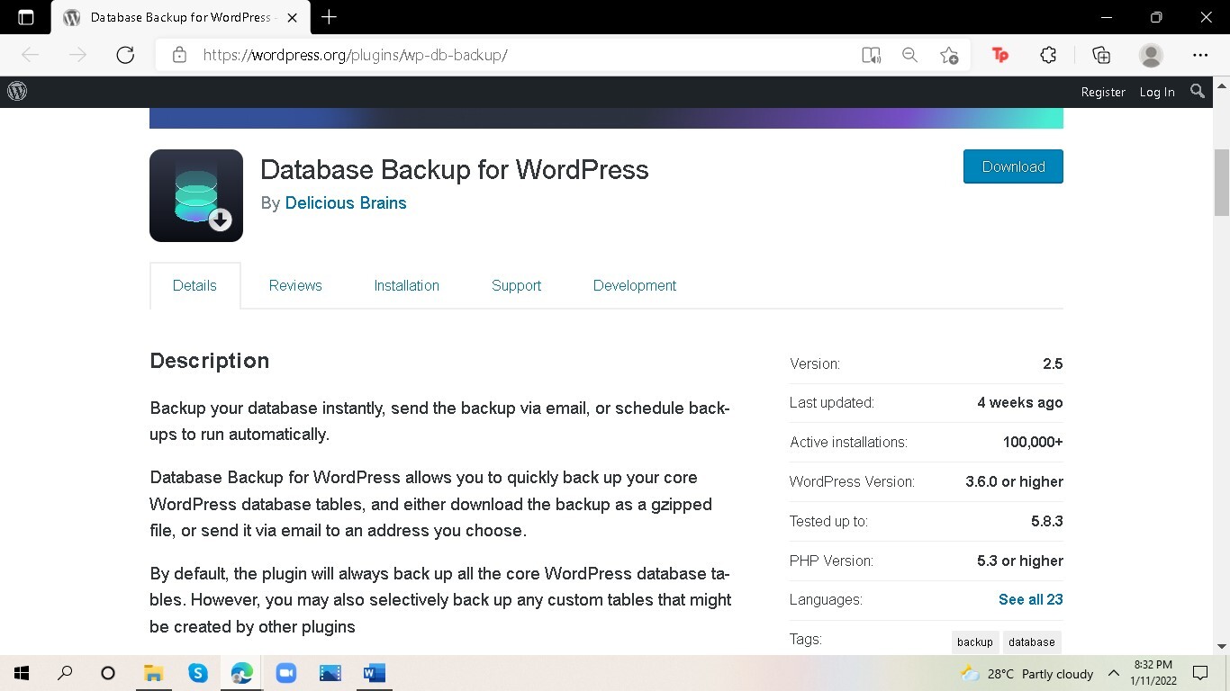 1. Make sure to create a backup for your website