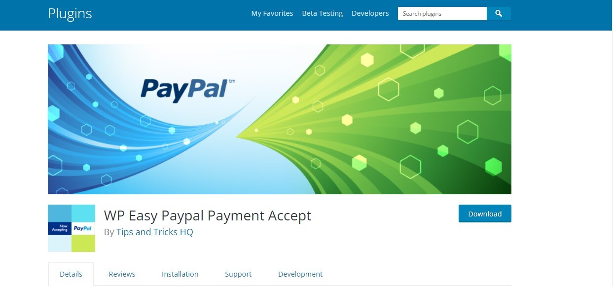 #5 WP Easy PayPal Payment Accept