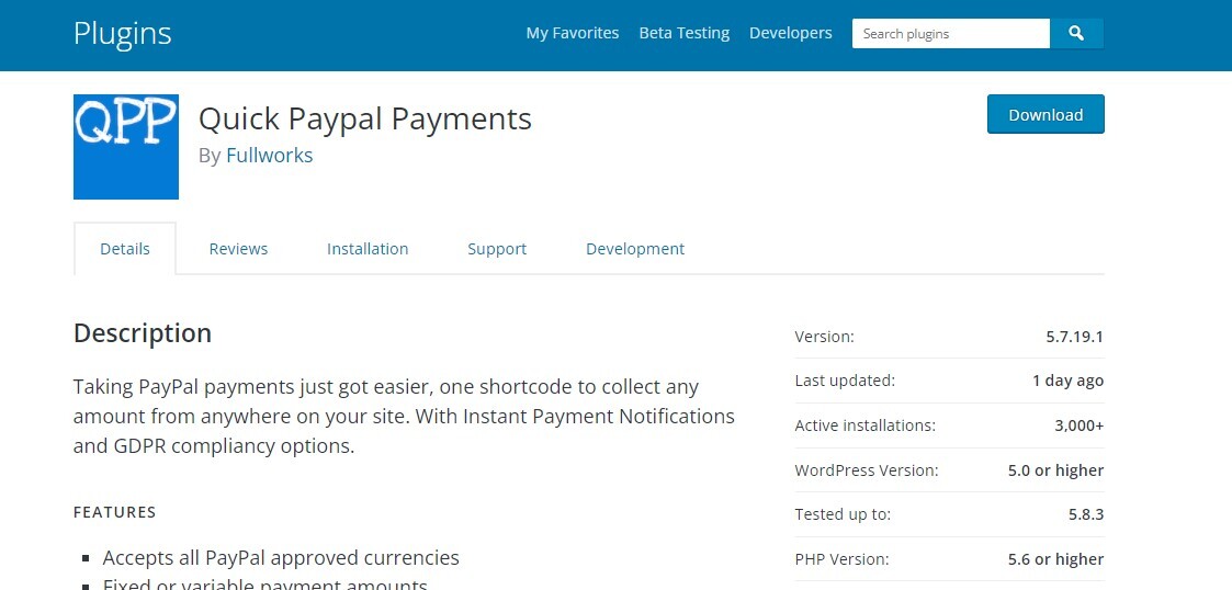 #7 Quick PayPal Payment