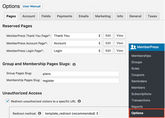 Setting up the subscription