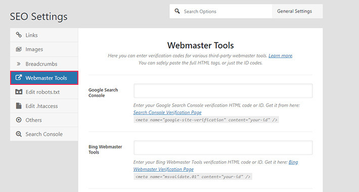 Webmaster Tools