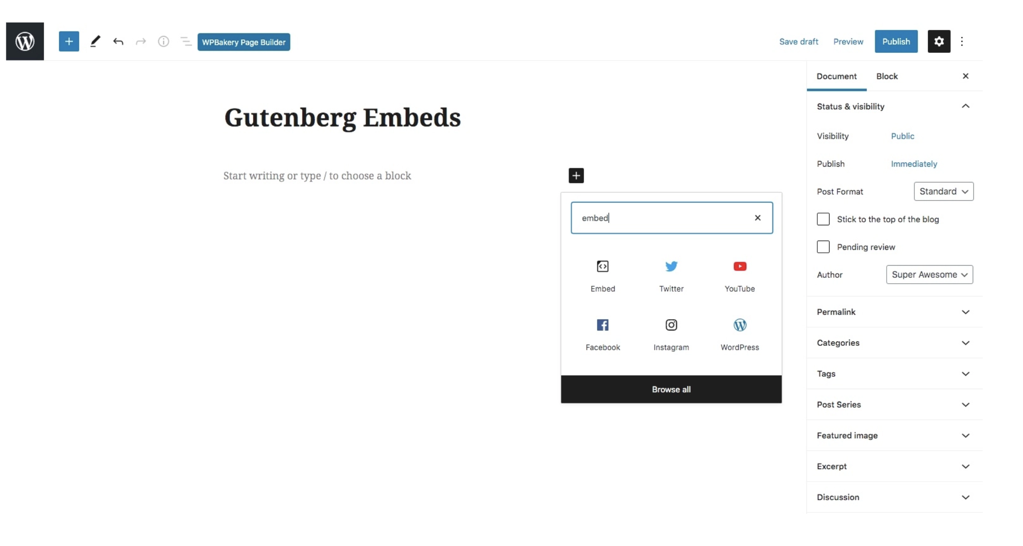 oEmbed