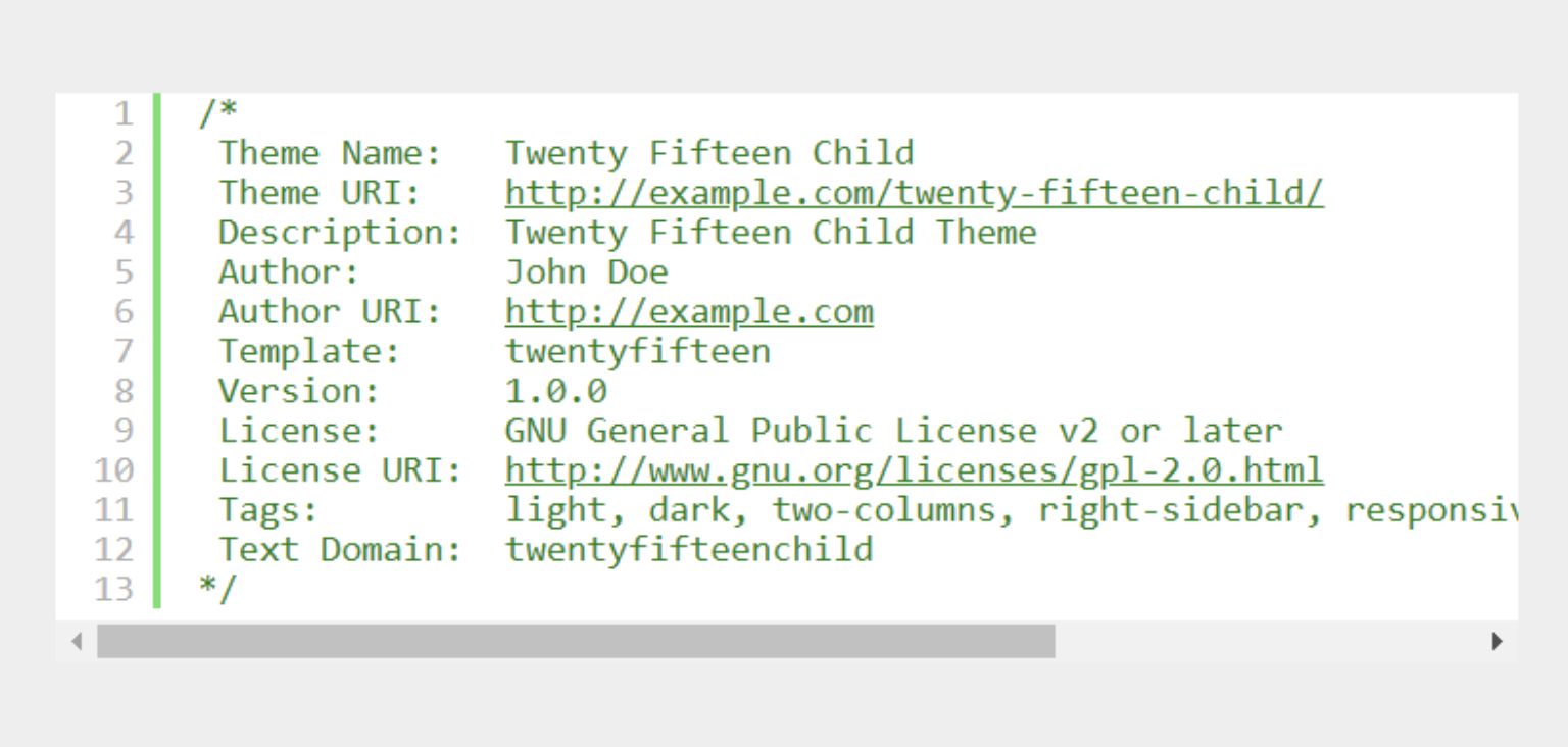 CSS code into the style sheet