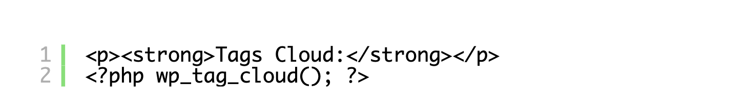 tag cloud