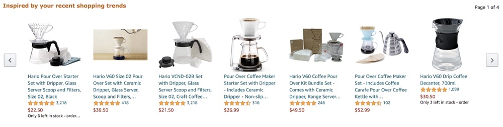 Personalised shopping experience