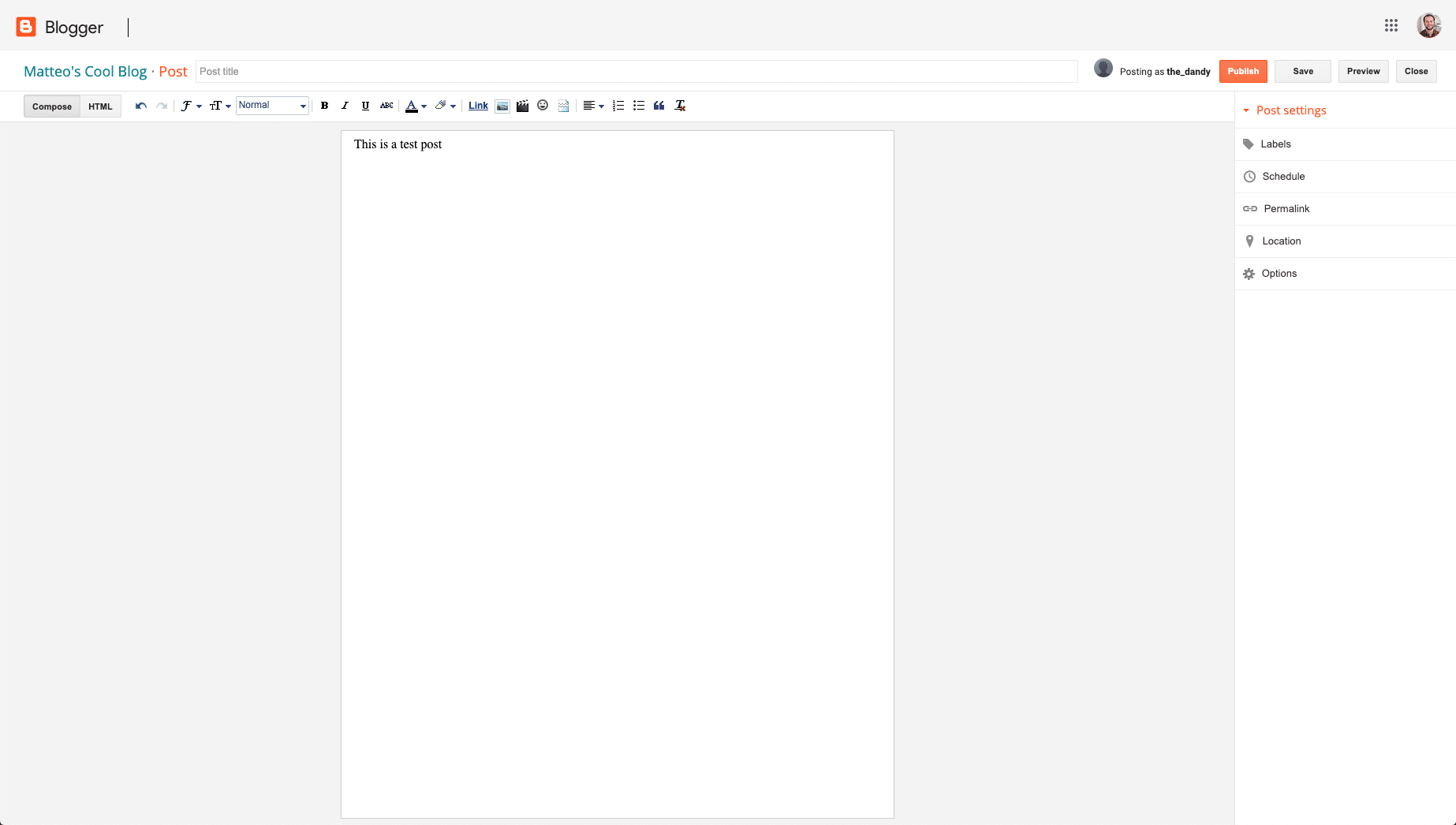 blogger ui