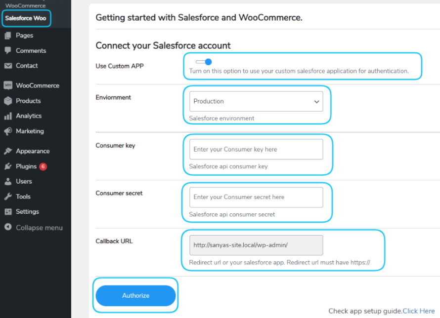 custom app