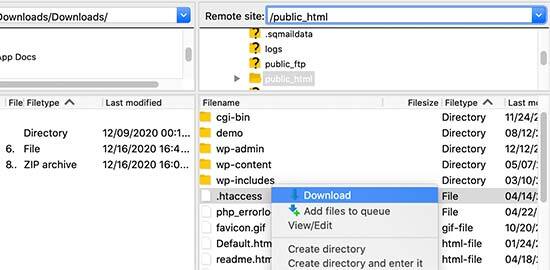 Regenerating WP .htaccess file
