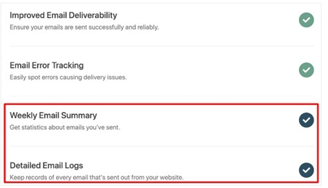 email summary