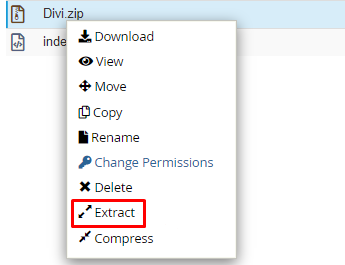 extract divi