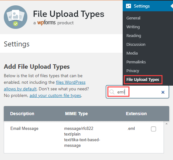 file upload types