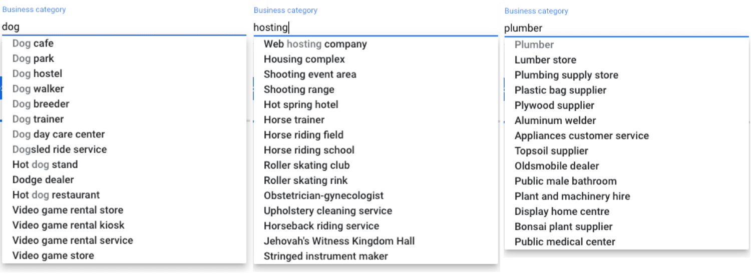 automatic suggestions