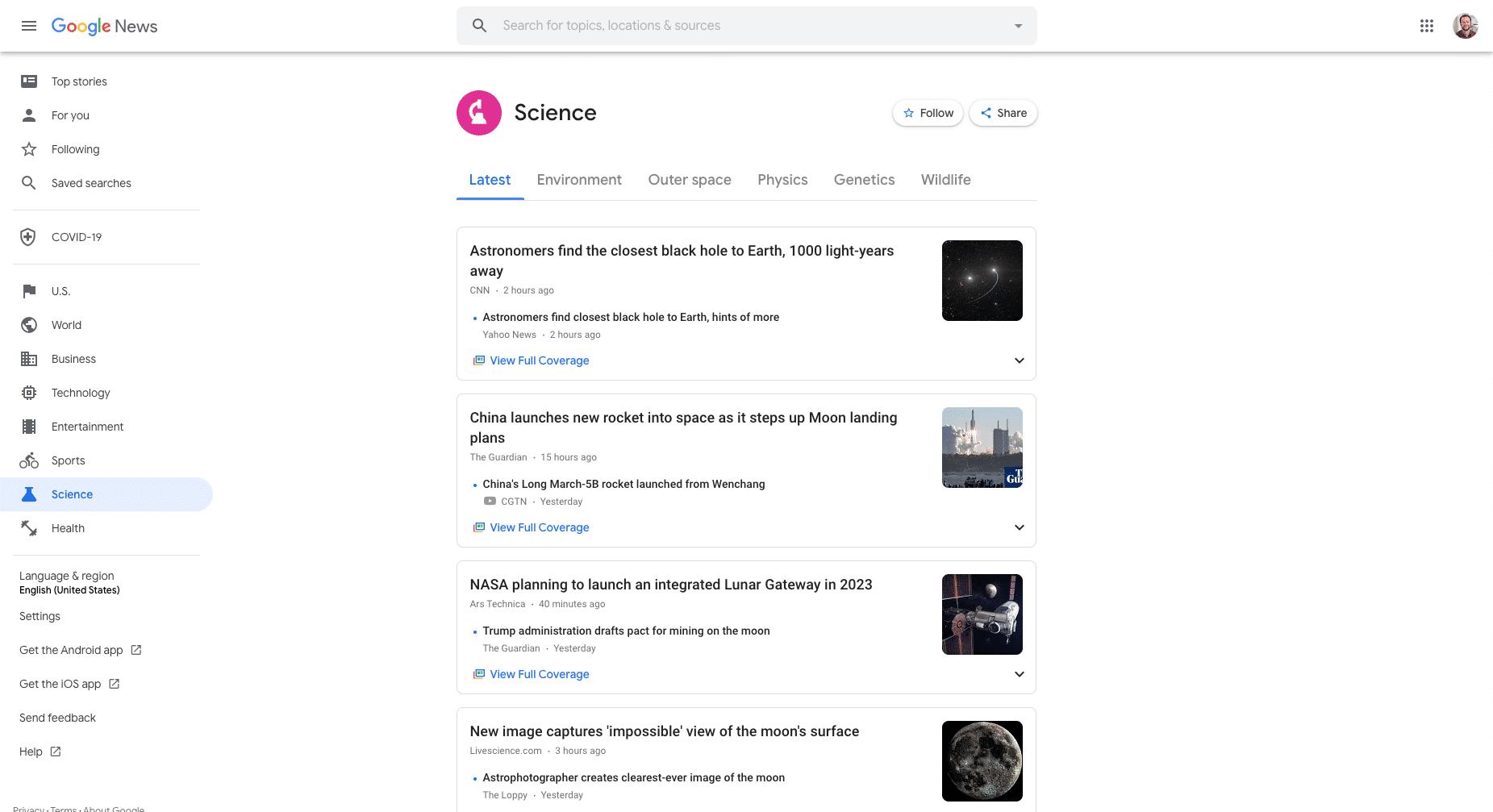 google news exm