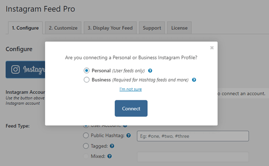 Business or Personal account