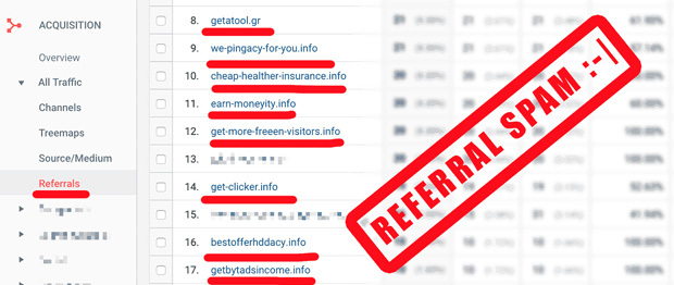 What is referrer spam?