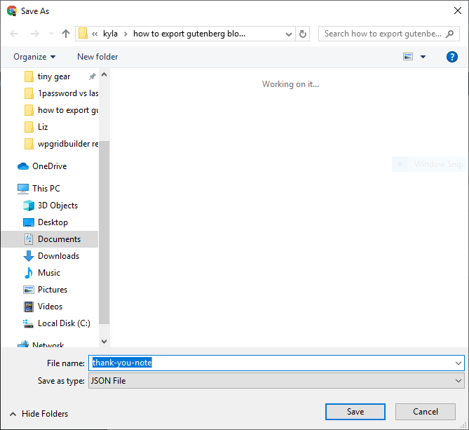 save the file to your compute