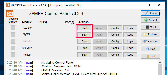 MySQL and Apache