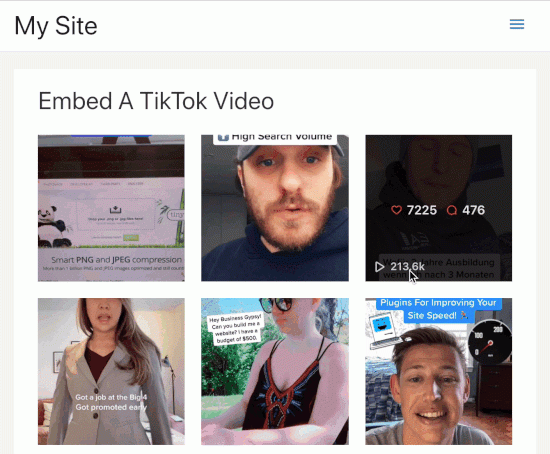 tiktok popup