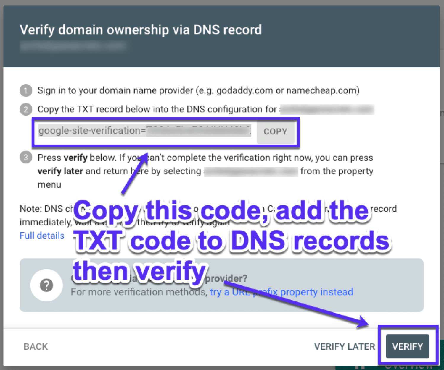 DNS TXT