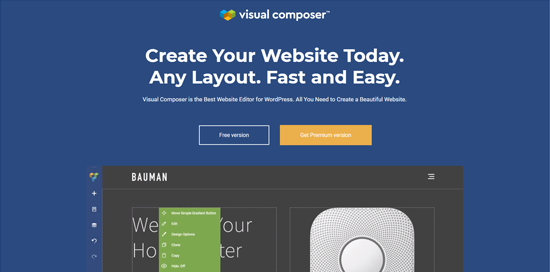 Visual Composer Website Builder