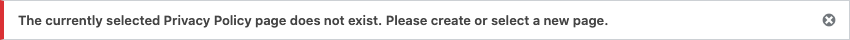 error notice